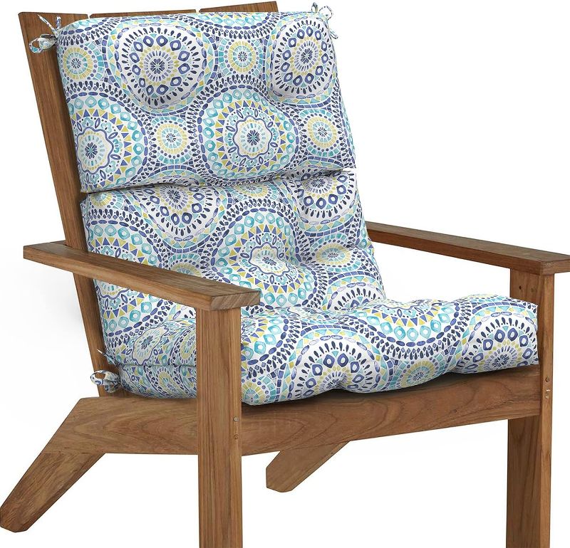 Photo 1 of **1 CUSHION*** SEE PICS
DYTXIII Outdoor/Indoor High Back Chair Cushion with Bright Pattern, Soft Rocking Chair Cushion Replacement 44"x24"x4" for Patio,Porch,...
