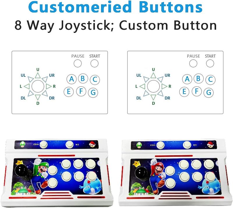 Photo 1 of FVBADE[20000 Games in 1] Pandora Box Arcade Game Console Bluetooth Function Compatible PC & Projector & TV ,3D Games 4 Players Category Favorite...
