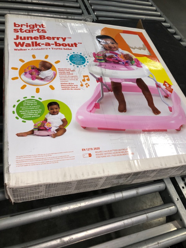 Photo 1 of Bright Starts Walk-A-Bout Walker, Juneberry Delight Juneberry Delight