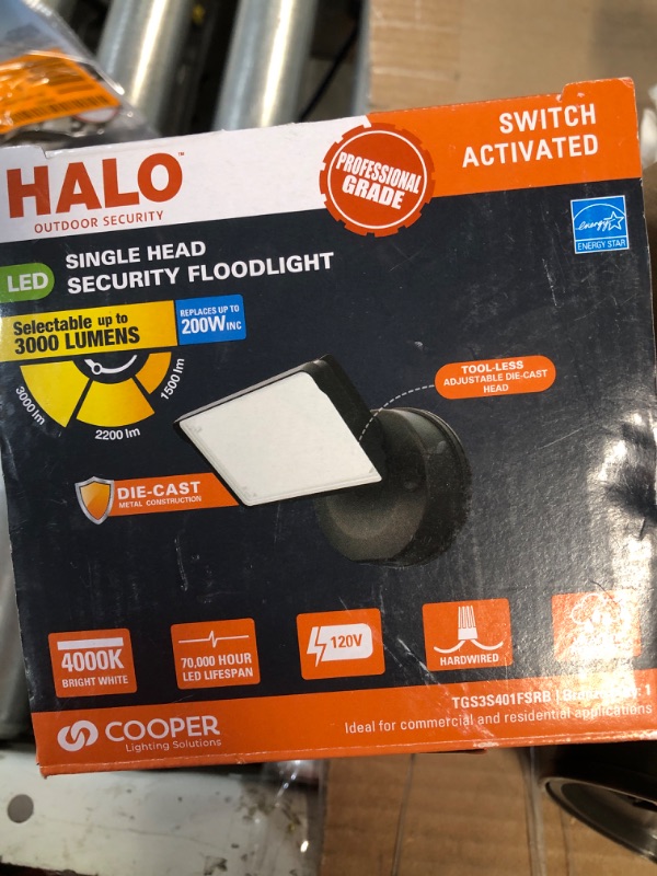 Photo 4 of **UNABLE TO TEST** HALO Outdoor LED Flood & Security Light 