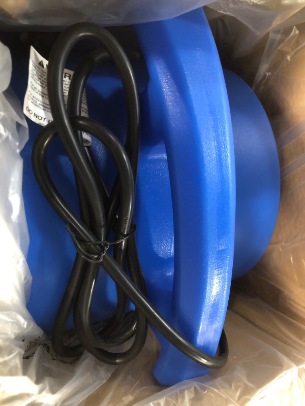 Photo 2 of **See notes**1/8 HP Air Mover Carpet Dryer Floor Blower Fan for Home Use in Blue