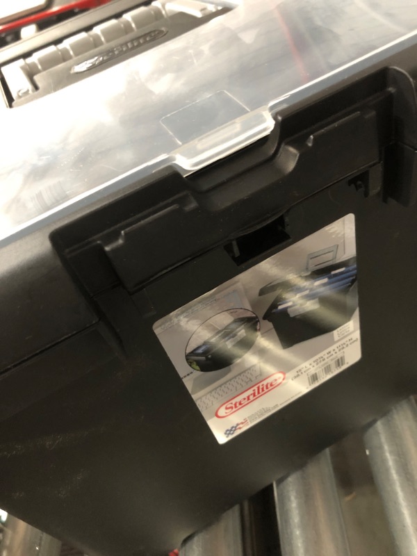 Photo 3 of Sterilite Plastic Portable File Box - Black