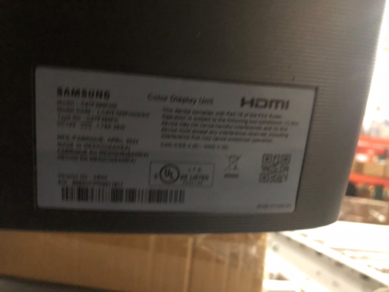 Photo 3 of **for parts**SAMSUNG LC24F390FHNXZA 24-inch Curved LED Gaming Monitor (Super Slim Design), 60Hz Refresh Rate w/AMD FreeSync Game Mode