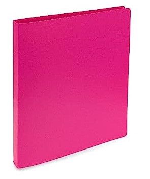 Photo 1 of Samsill .5" 3 Ring Poly Binder, Letter Size, 3 Pack Pink