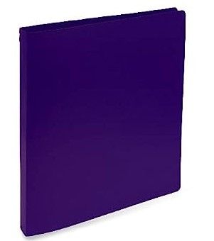 Photo 1 of Samsill .5" 3 Ring Poly Binder, Letter Size, 3 Pack PURPLE