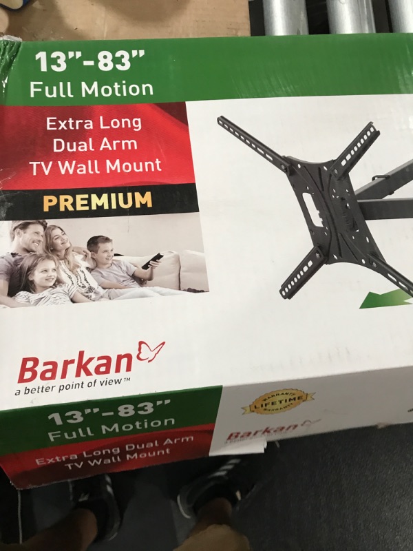 Photo 5 of Barkan 40" Long TV Wall Mount, 13 - 80 inch Black 