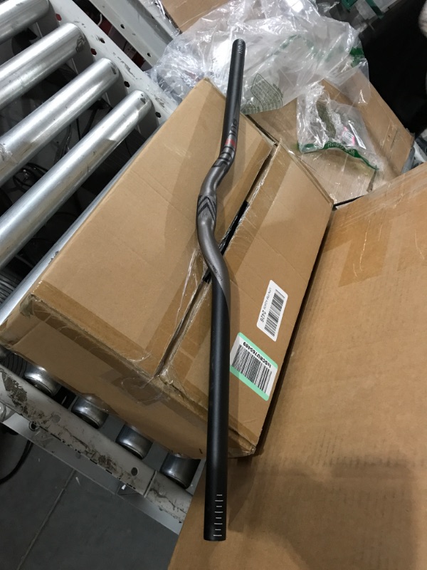 Photo 1 of BUCKLOS 25.4/31.8mm Mountain Bike Handlebars Flat/Riser Bar, Aluminum Alloy MTB Handlebar 720mm, 