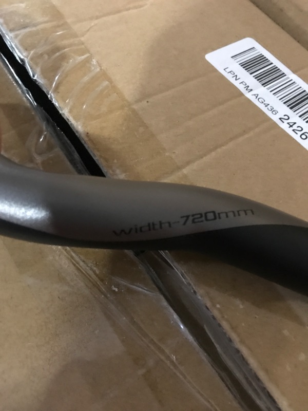 Photo 1 of BUCKLOS 25.4/31.8mm Mountain Bike Handlebars Flat/Riser Bar, Aluminum Alloy MTB Handlebar 720mm, 