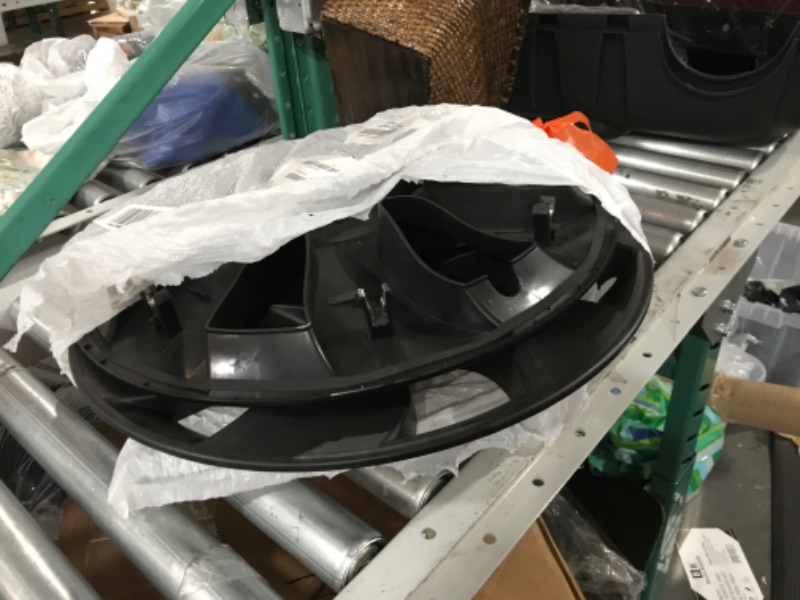 Photo 1 of XINFOOB Tesla Model Y Wheel 19-Inch Hub Cap Replacement ABS Cover Set of 2 Matte Black