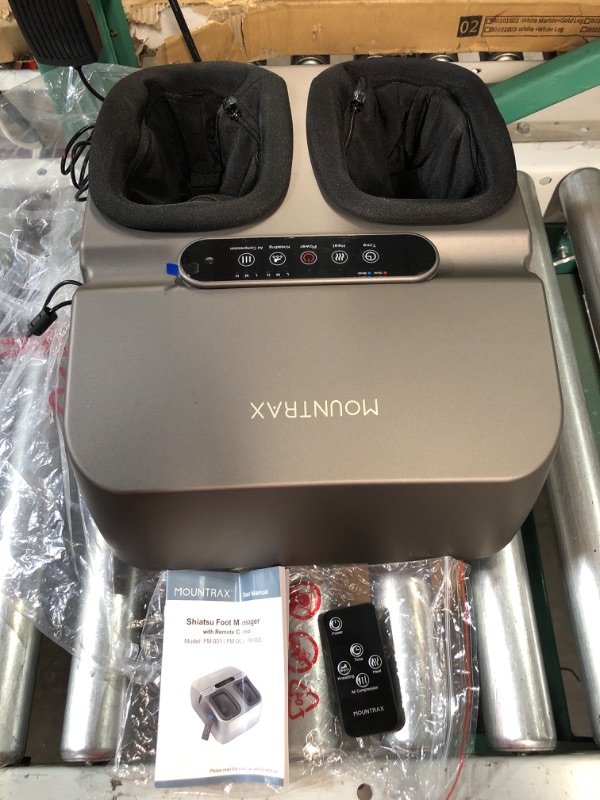 Photo 2 of USED - MOUNTRAX Foot Massager Machine with Heat, Size 12 Gray