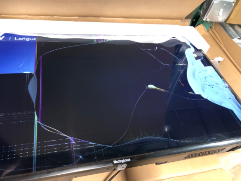 Photo 5 of *Parts only* *Cracked screen* Westinghouse 43" Full HD Smart Roku TV, 1080p High-Definition Smart TV with Wi-Fi Connectivity and Mobile App