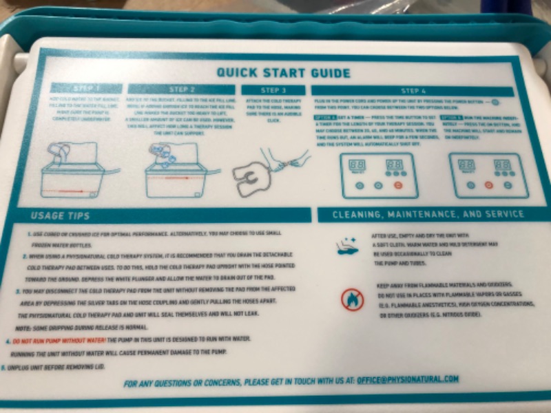 Photo 1 of Cold Therapy Machine — Cryotherapy Freeze Kit System — for Post-Surgery Care,