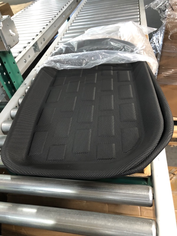 Photo 3 of ROCCS Compatible with Tesla Model 3 Rear Trunk Mat TPR Cargo Liner, Waterproof Rear Cargo Tray Liner Storage Mat Trunk Protective Pads Mat Replacement for Model 3