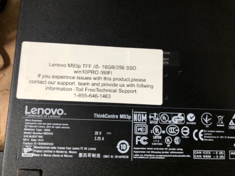 Photo 4 of Lenovo Thinkcentre M93P (TFF) Ultra Small Form Factor Tiny PC