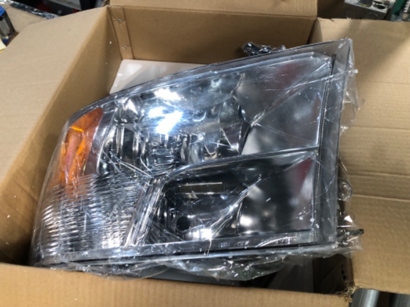 Photo 1 of ADCARLIGHTS for 2009-2018 Dodge Ram Headlight Assembly compatible with 2009-2018 Ram 1500/2010-2018 Ram 2500 3500 Chrome Housing Amber Reflector Headlamp Replacement Left and Right OE Type A-Chrome Housing Clear Reflector