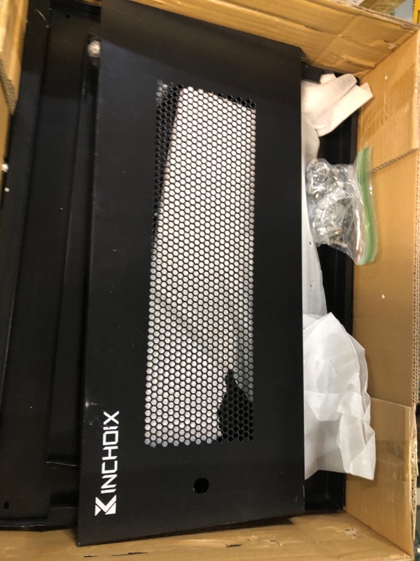 Photo 1 of Kinchoix 6U Server Cabinet Wall Mount, 19Inch Network Rack Cabinet Locking Vented Network Enclosure Computer Electronics Equipment Data Rack Networking