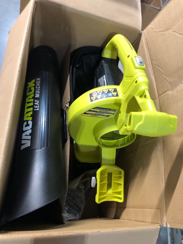 Photo 4 of *SEE NOTES* RYOBI 40-Volt Lithium-Ion Cordless Battery Leaf Vacuum/Mulcher (Tool Only)