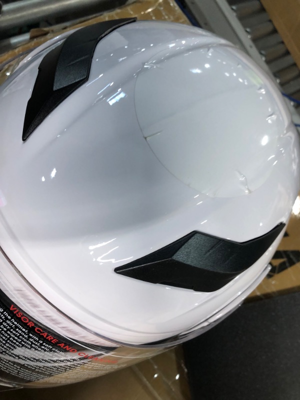 Photo 1 of 1Storm Motorcycle Full Face Helmet (GLOSSY WHITE)