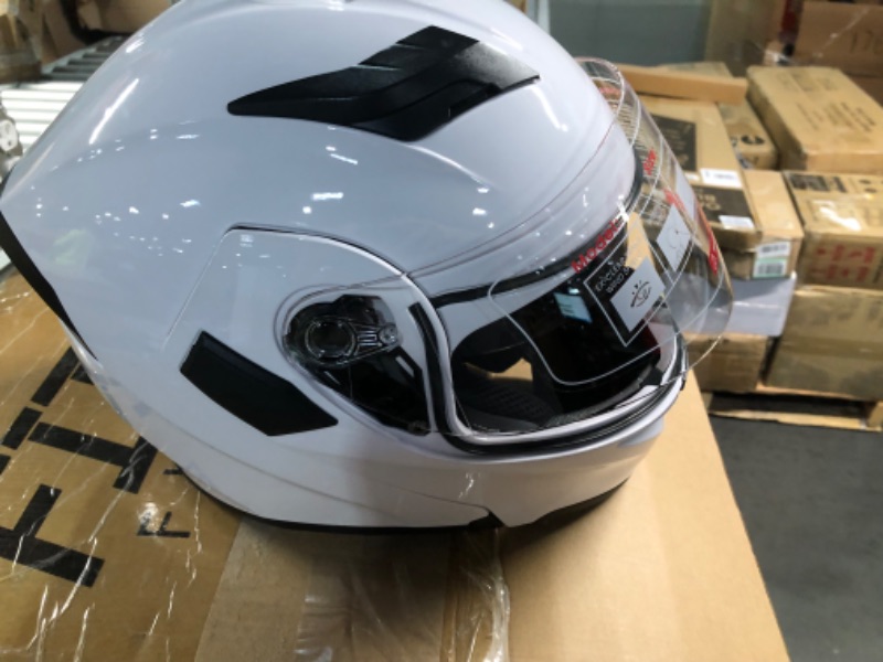 Photo 1 of 1Storm Motorcycle Full Face Helmet (GLOSSY WHITE)