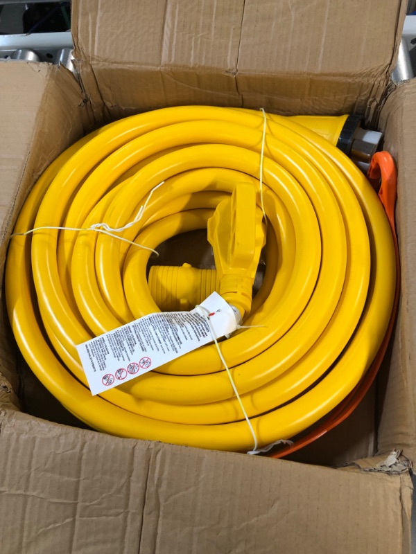 Photo 2 of Kohree 50' RV Power Extension Cord 30A Male to 50A Female