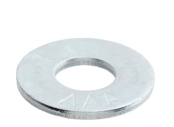 Photo 1 of 1/4 in. Zinc Flat Washer (100-Pack)