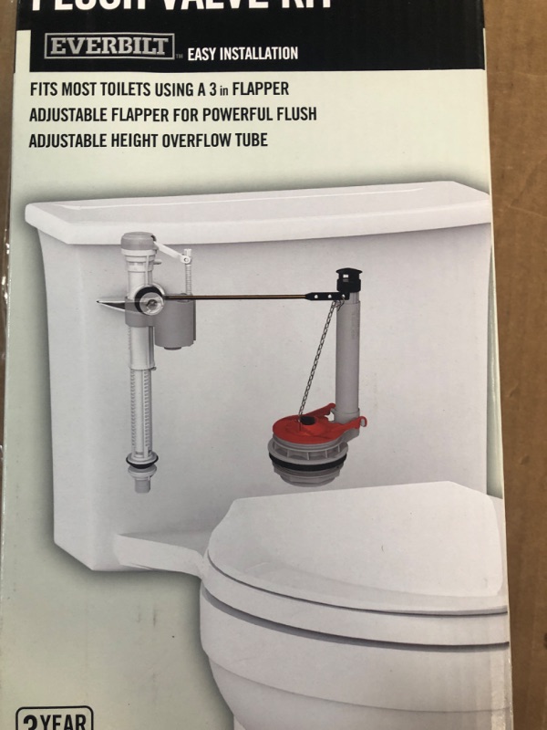 Photo 2 of 3 in. Universal Toilet Adjustable Flush Valve with Flapper