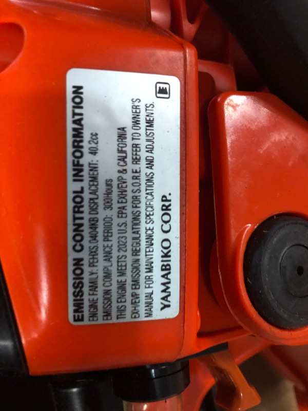 Photo 5 of [SEE NOTES] ECHO 18 in. 40.2 cc Gas 2-Stroke Cycle Chainsaw