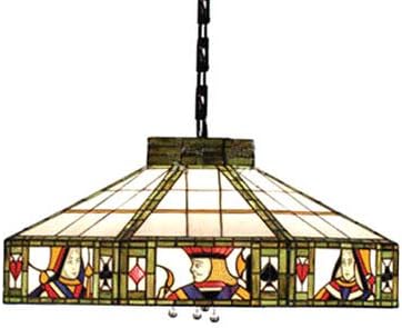 Photo 1 of CraftThink Pendant Lighting LED Chandelier Light Antique Tiffany Art 18"W Geometric Shade
