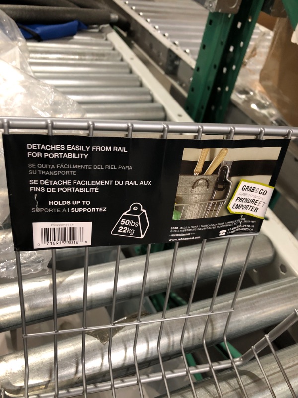 Photo 3 of **SEE NOTES**
Rubbermaid FastTrack Garage Storage Wire Mesh Basket (24" x 12")