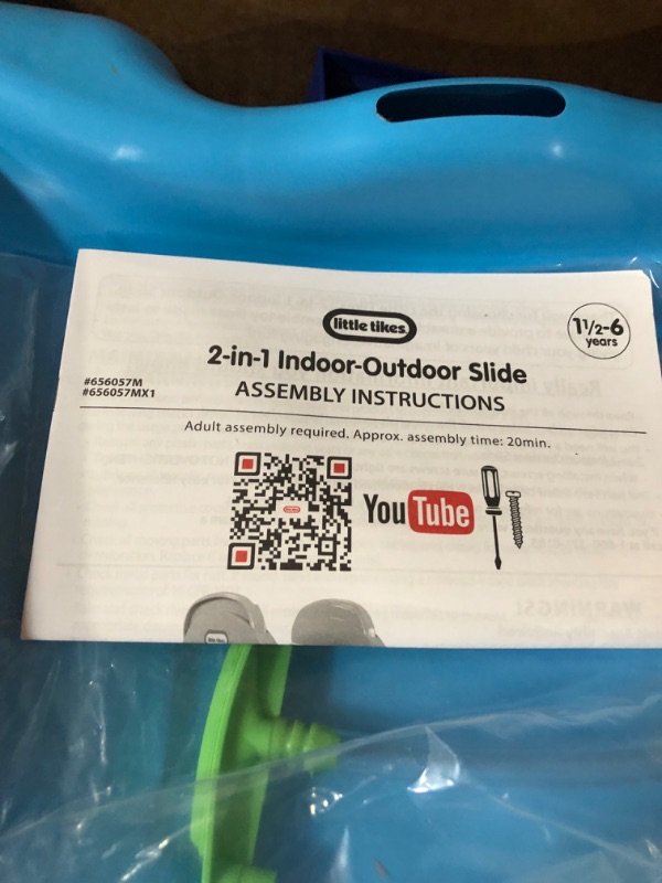 Photo 3 of **See Notes/Missing Handles for slide**
Little Tikes 2-in-1 Indoor-Outdoor Wet or Dry Slide