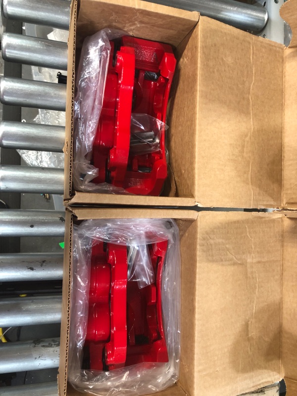 Photo 2 of Power Stop Front S4652 Pair of High-Temp Red Powder Coated Calipers