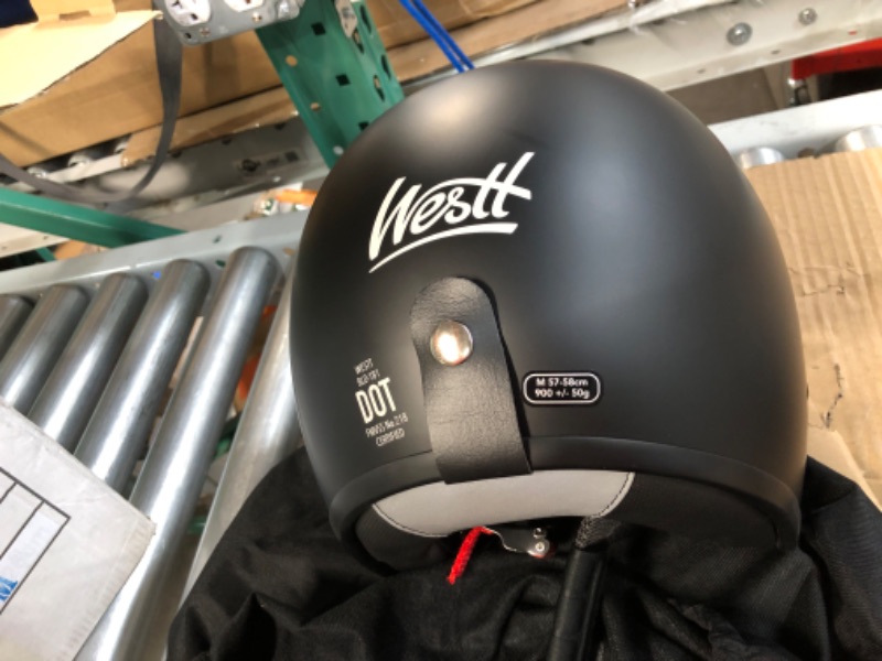 Photo 3 of Westt Open Face Helmet - M (22.44-22.83 in) Matt black