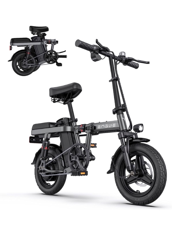 Photo 1 of (PARTS ONLY) ENGWE T14 Folding Electric Bikes 350W 19.2MPH 14" Fat Tire Mini Ebike