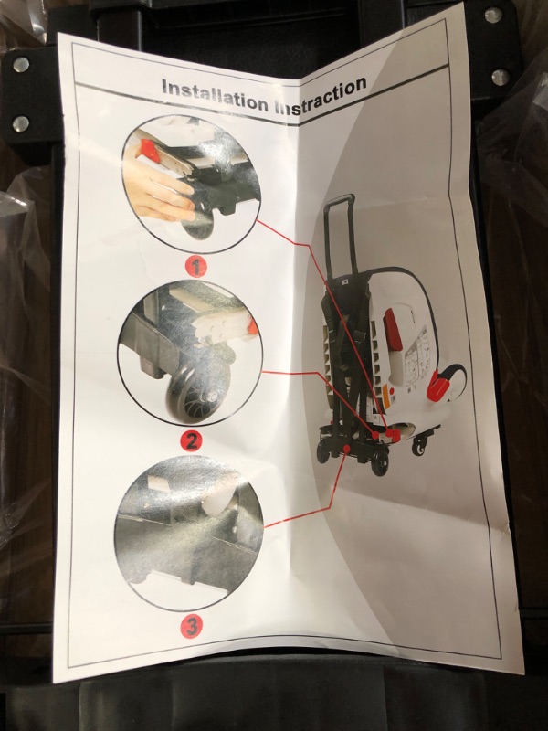 Photo 2 of Car Seat Travel Carts, Stroller with Wheels for Air Travel, Light and Portable