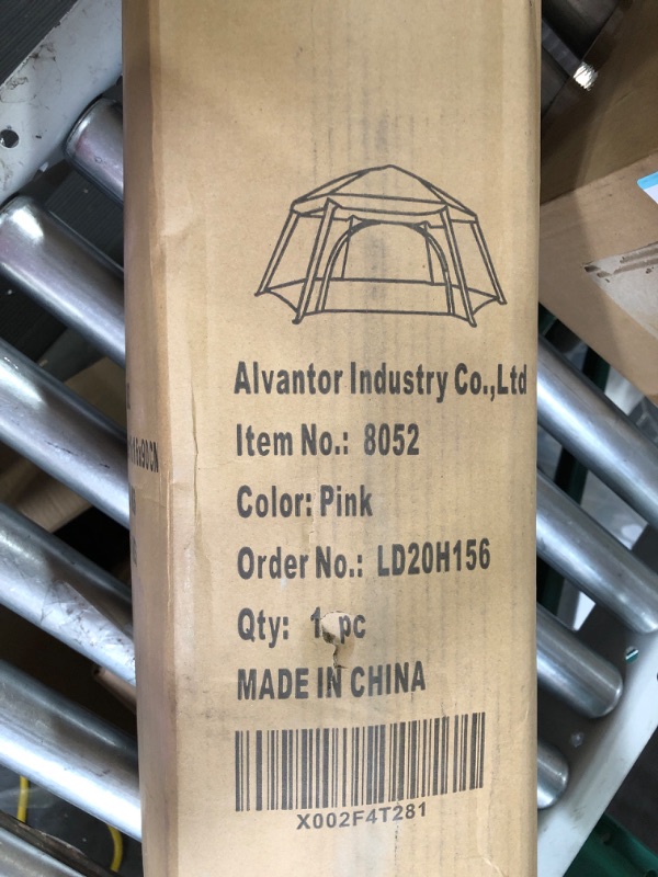 Photo 2 of Alvantor Playpen Play Yard Space Canopy Fence Pink 