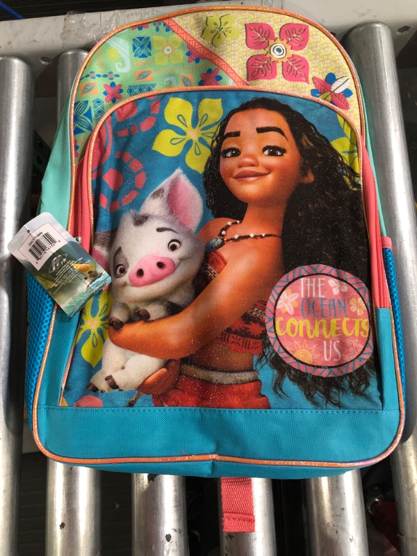 Photo 2 of Disney Moana Julius Pink Flower 16 Backpack School Bag