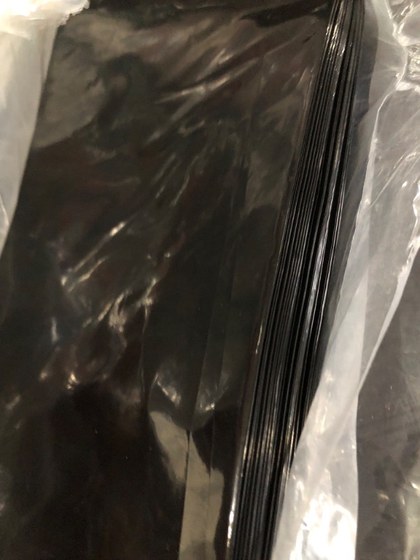 Photo 2 of 100 Black Handle Bags 12x15, Extra Thick 2.25