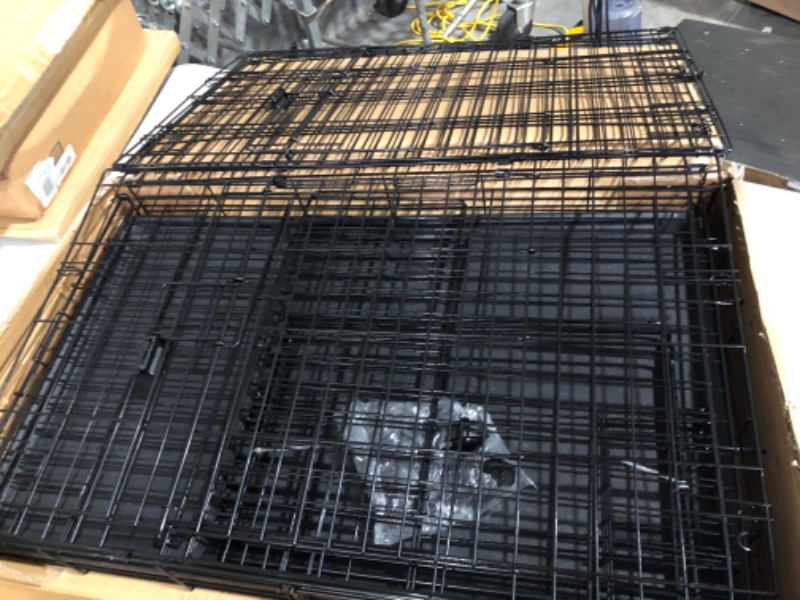 Photo 3 of **SEE NOTES**
Amazon Basics Large 3-Tier Cat Cage Playpen Box Crate Kennel - 36 x 22 x 51 Inches, Black
