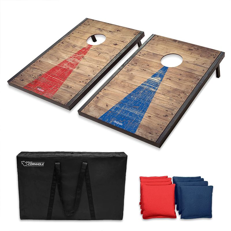 Photo 1 of **SEE NOTES**
GoSports Classic Cornhole Set – Includes 8 Bean Bags, Travel Case and Game Rules (Choice of Style)
