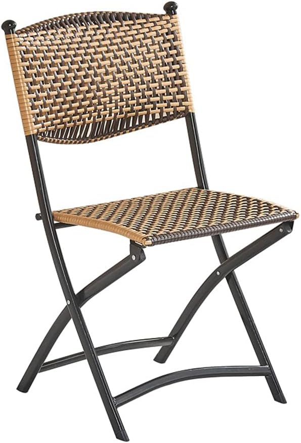 Photo 1 of **SEE NOTES**
Folding Chair Folding Hand-Woven Balcony Rattan Chair backrest Rattan Stool Outdoor Courtyard Leisure Coffee Table Table and Chair Soft and Breathable
