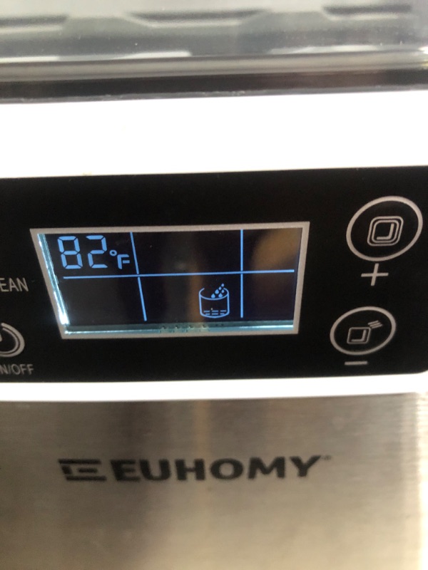 Photo 3 of (USED) Euhomy Ice Maker Machine Countertop, 2 Ways to Add Water,45Lbs/Day 24 Pcs Ready in 13 Mins, 9.92 x 14.17 x 14.61 inches Silver 