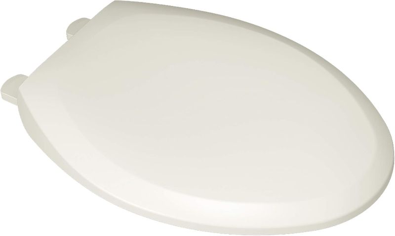 Photo 1 of American Standard MightyTuff Plastic White Elongated Soft Close Toilet Seat