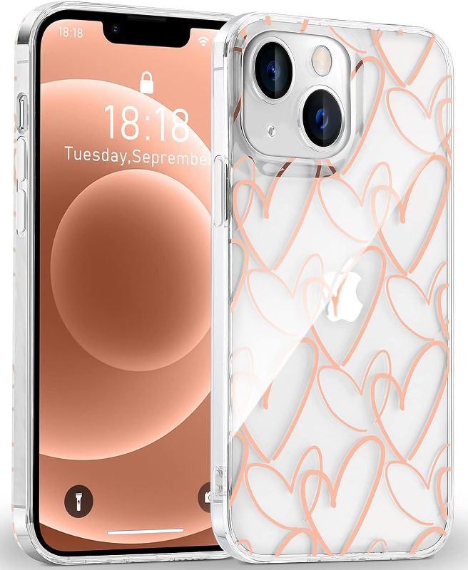 Photo 1 of [READ NOTES]
Jmltech Compatible with iPhone 13 Cute Heart Clear Silicone Women Luxury Hard Back (2 pack)