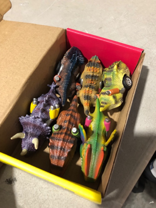 Photo 2 of DINOBROS Dinosaur Toys for Kids 3-5, Pull Back Dinosaur Cars