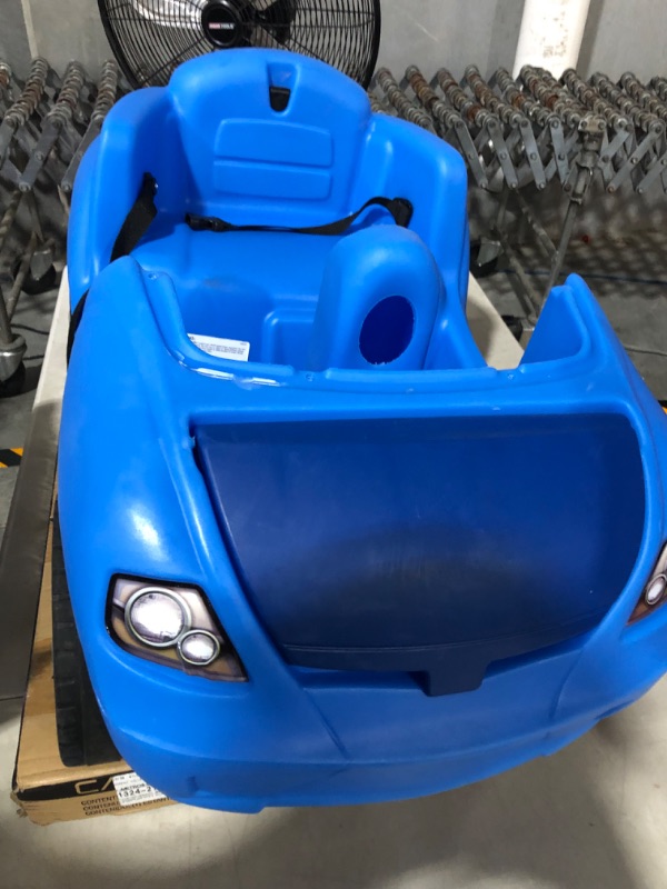 Photo 3 of Best Choice Products Kids 3-in-1 Push and Pedal Car Toddler Ride On w/ Handle, Horn, Music - Blue