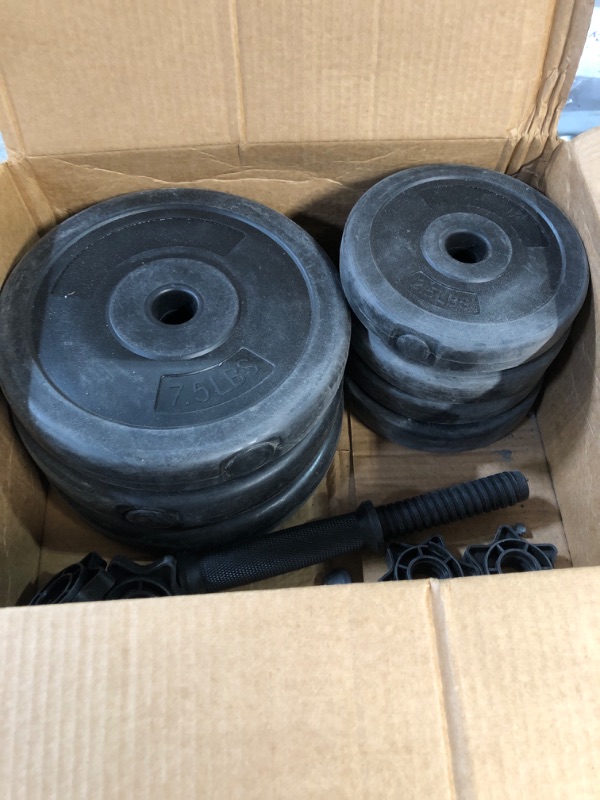 Photo 2 of * USED * 
MISC WEIGHTS  3 X 7.5LBS  4 X 2.5LB / ONE DUMBBELL 