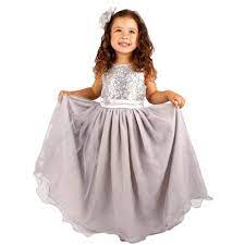 Photo 1 of Bow Dream Flower Girl's Dress Sequins Tulle 6T