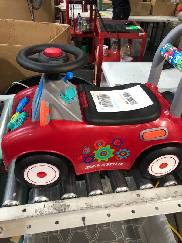 Photo 2 of * USED * 
Radio Flyer Busy Buggy, Sit to Stand Toddler Ride On Toy, Ages 1-3, Red Kids Ride On Toy