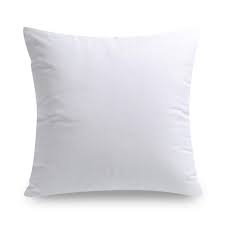 Photo 1 of  18 x 18 Pillow Inserts (Set of 2) - Throw Pillow Inserts with 100% Cotton Cover - 18 Inch Square Interior Sofa Pillow Inserts - Decorative Pillow Insert Pair - White Couch Pillow