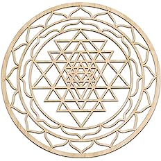 Photo 1 of * DAMAGED * 
Fourth Level Manufacturing 33" Sri Yantra, Sri Chakra, Wooden Wall Art, Zen, Wooden Wall Art Decor, Sacred Geometry Art, Geometry Art, chakra, tapestry,